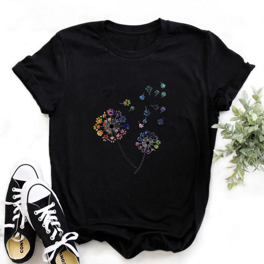 Dragon Print Women T-shirt