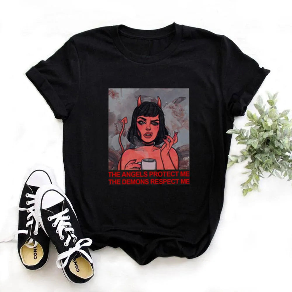 Dragon Print Women T-shirt