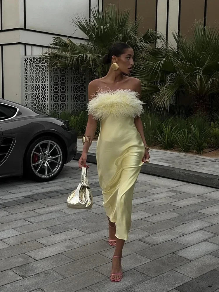 Women Sexy Strapless Backless