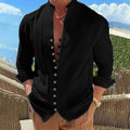 Linen Shirt Men Hot Sale Men's