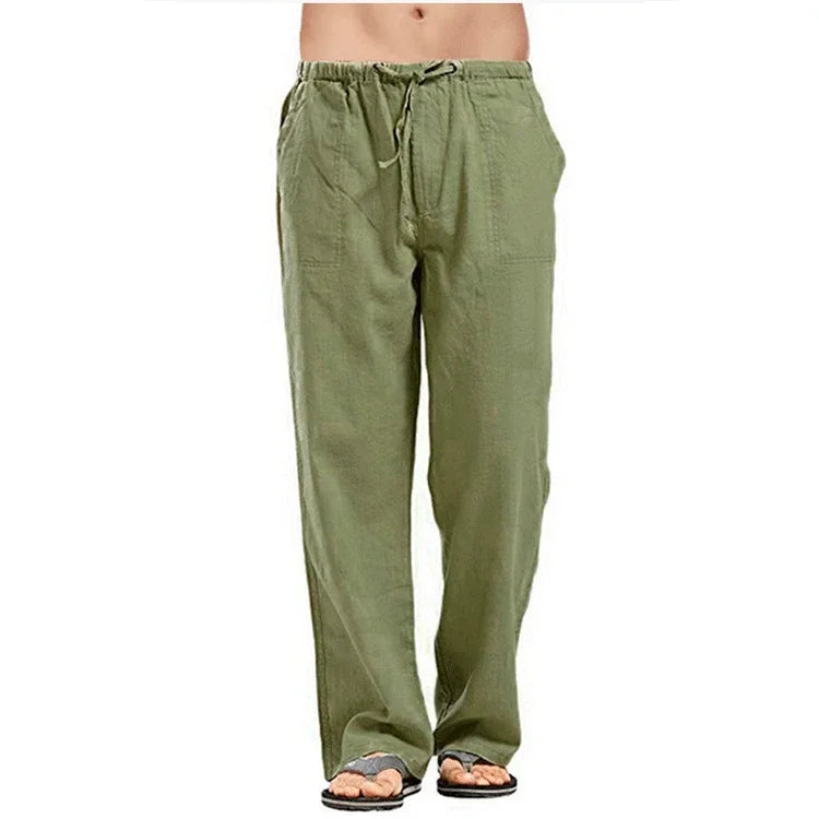 Breathable Linen Trousers Male
