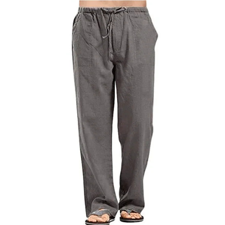 Breathable Linen Trousers Male