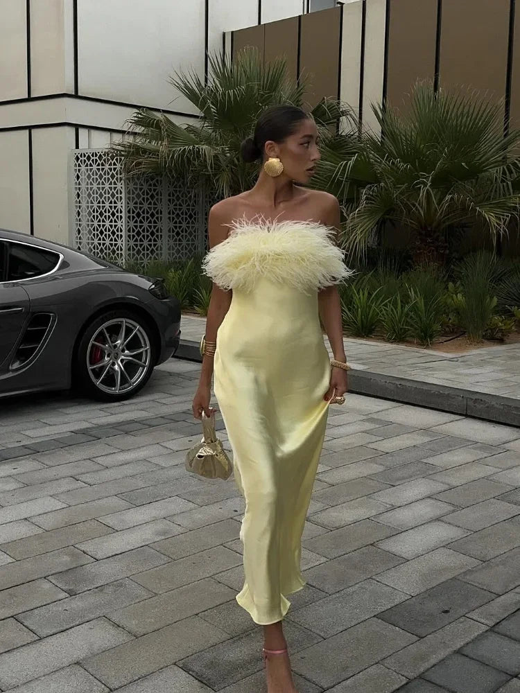 Women Sexy Strapless Backless