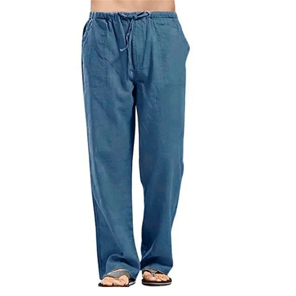 Breathable Linen Trousers Male