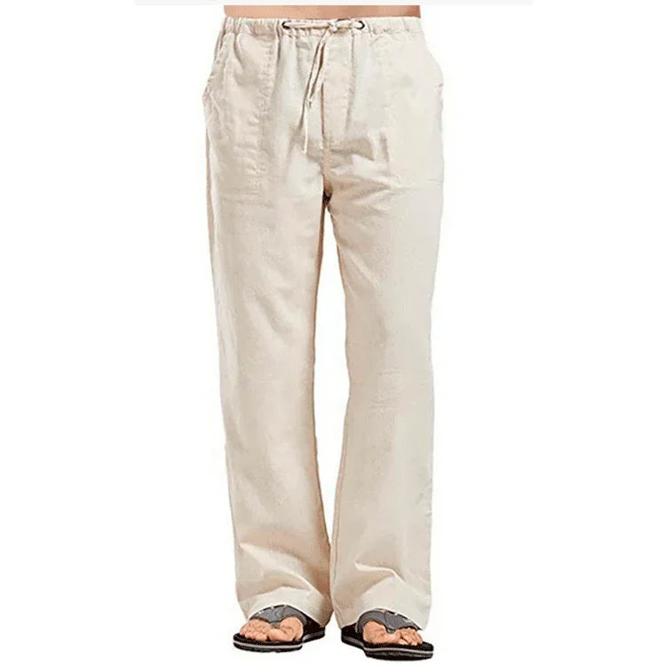 Breathable Linen Trousers Male