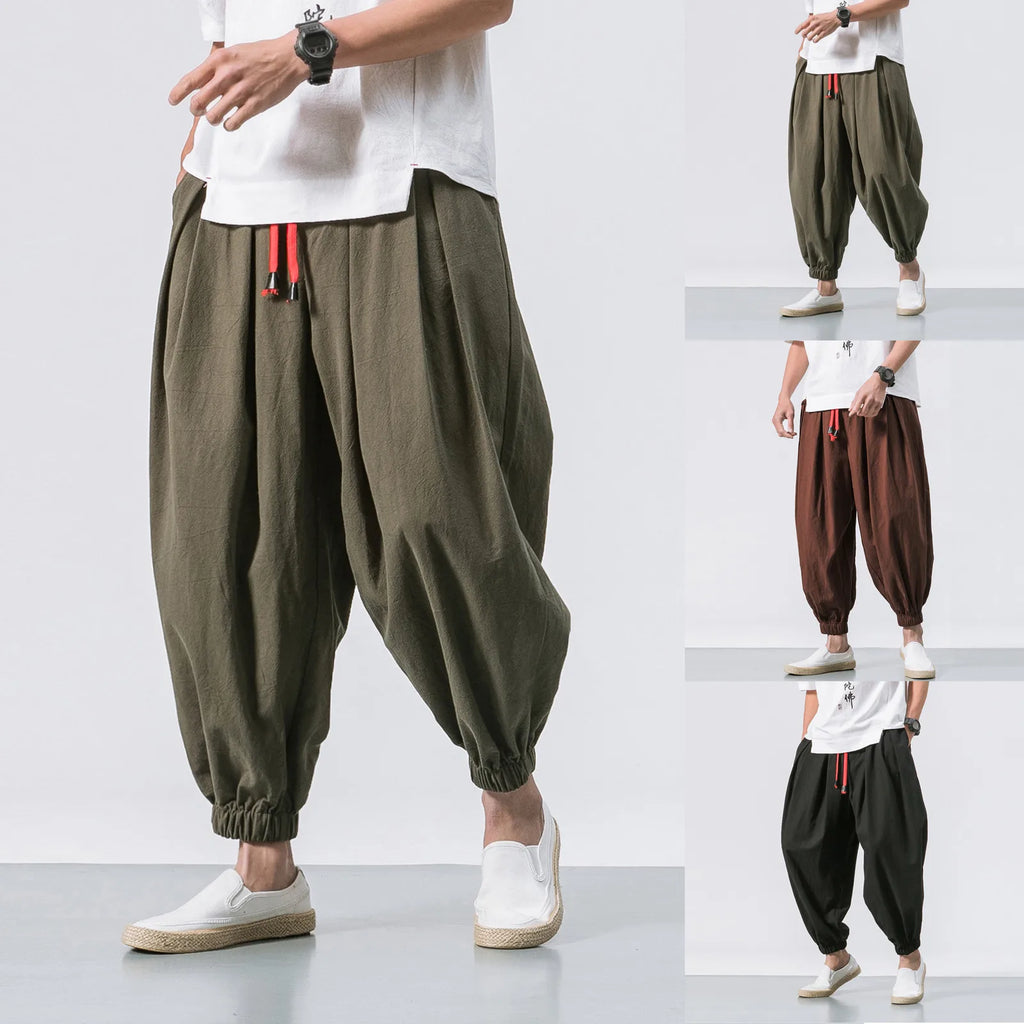 New Oversize Men Loose Harem Pants