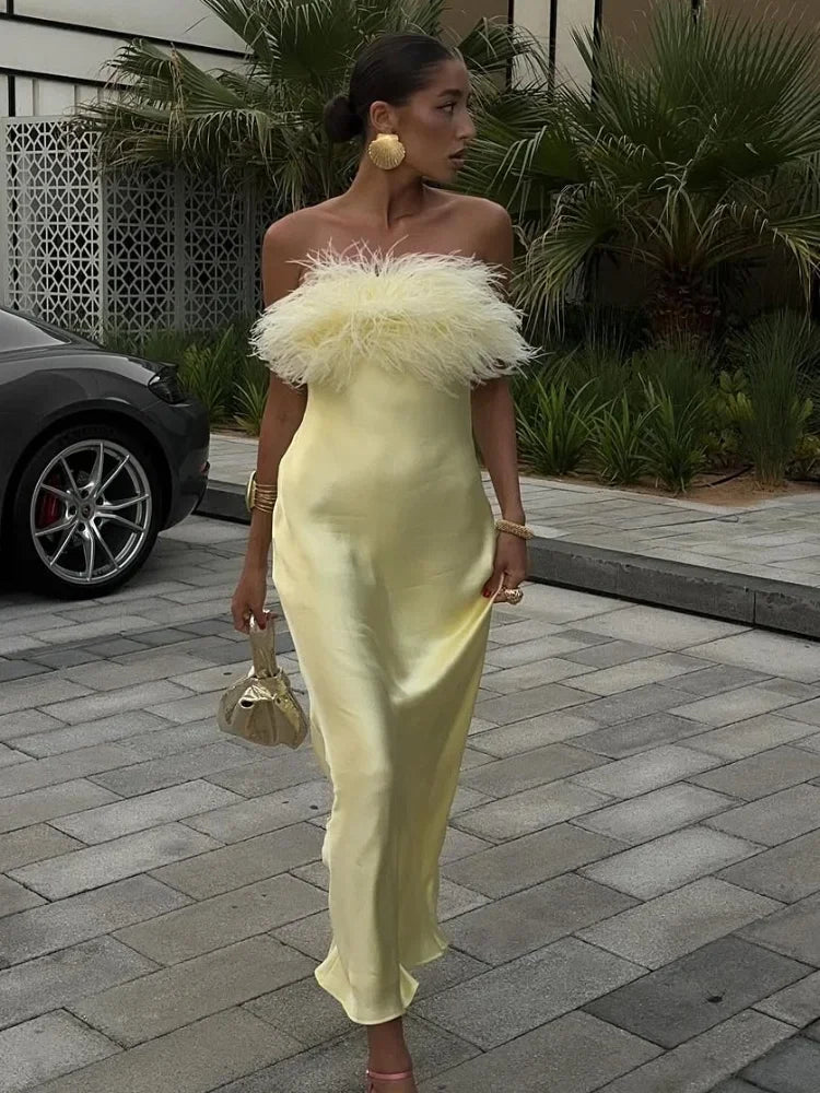 Women Sexy Strapless Backless