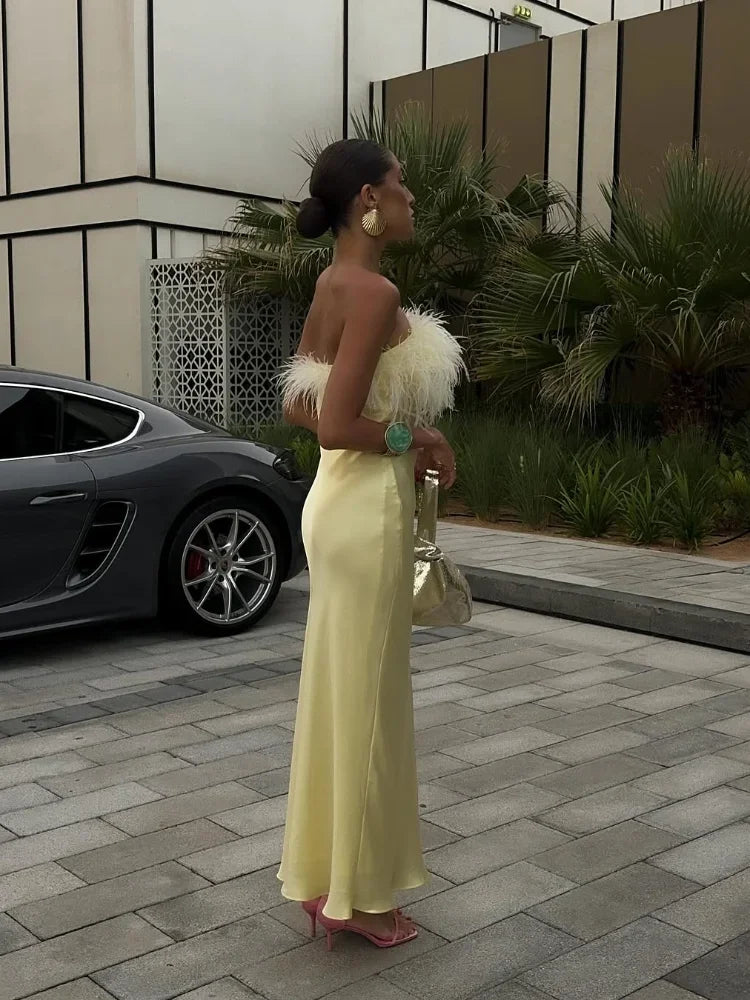 Women Sexy Strapless Backless