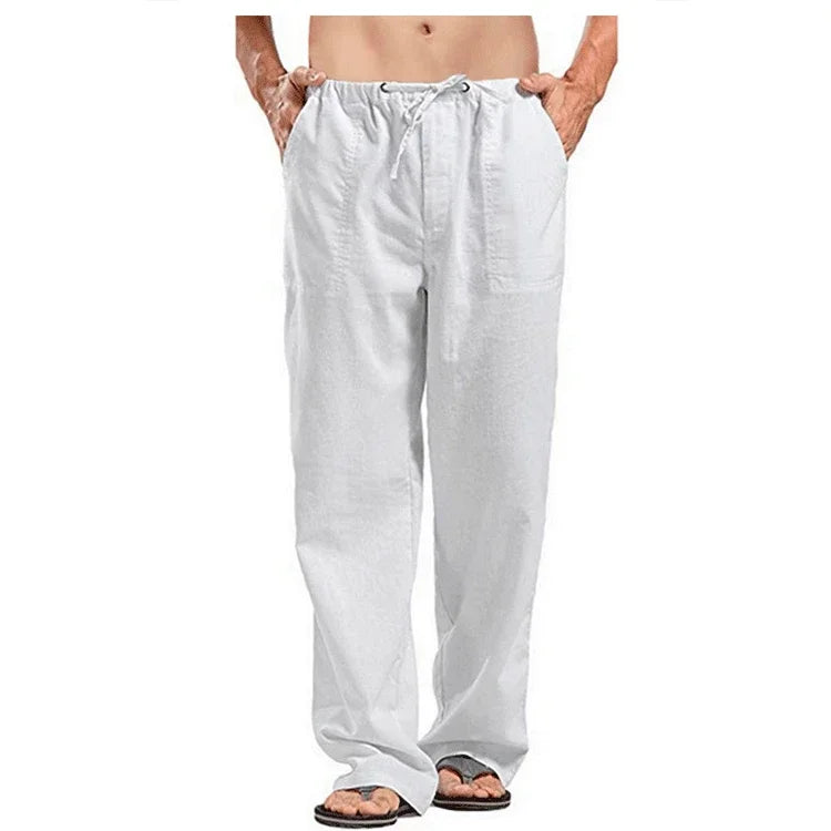 Breathable Linen Trousers Male