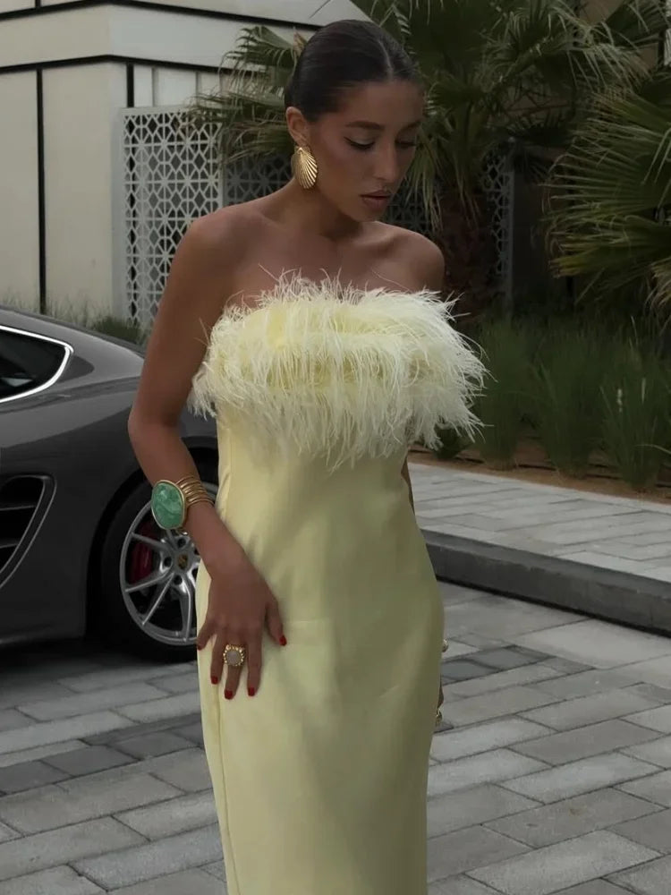 Women Sexy Strapless Backless