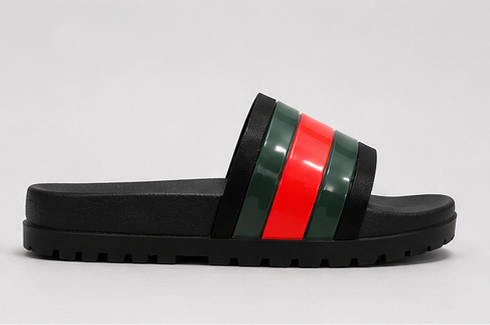 Gucci Men's  Signature Luxe Slides Sandals